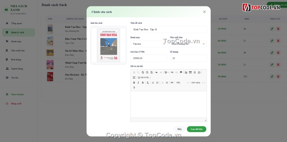 Website bán hàng trực tuyến,sách bán,bán